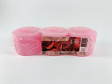 Velas Aromáticas kit com 3 unidades Rosas Vermelhas